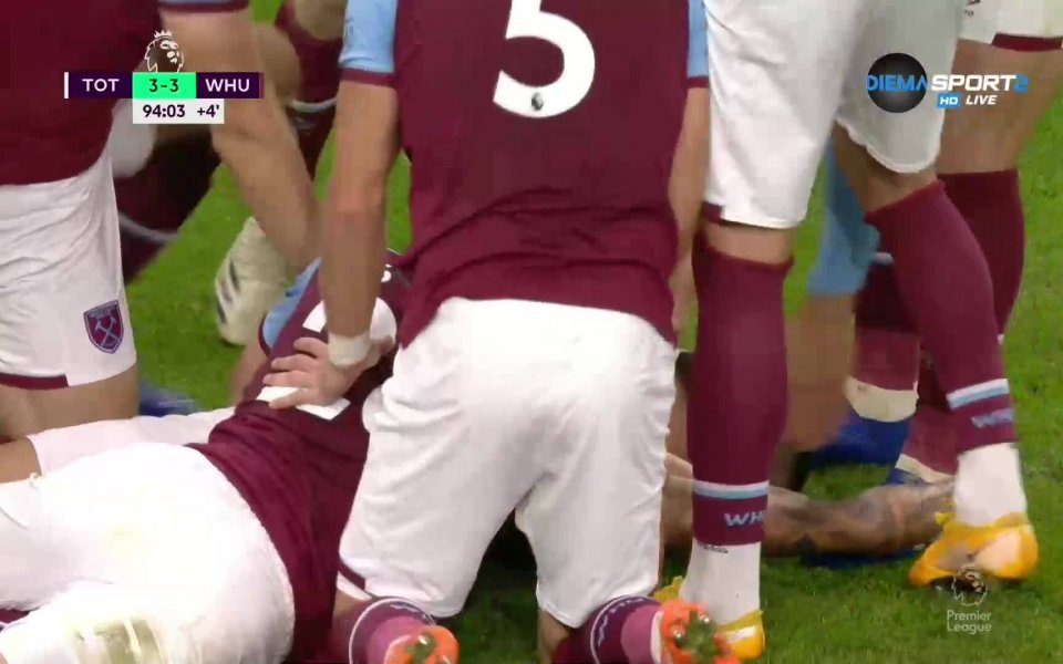 В 94-ата минута Уест Хем върна третия гол пасив срещу