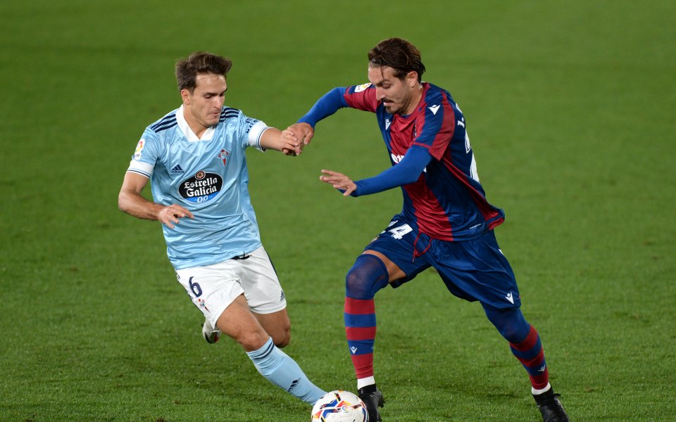 Леванте и Селта не излъчиха победител, завършвайки при равенство 1:1