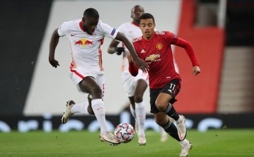 Манчестър Юнайтед и РБ Лайпциг играят при резултат 1 0 в