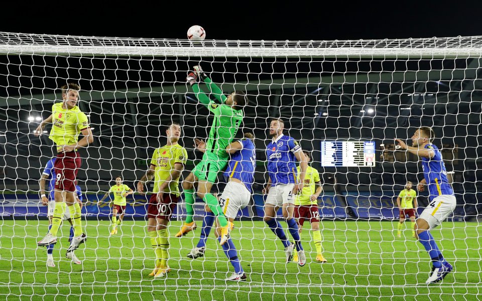 Брайтън - Бърнли, Висша лига