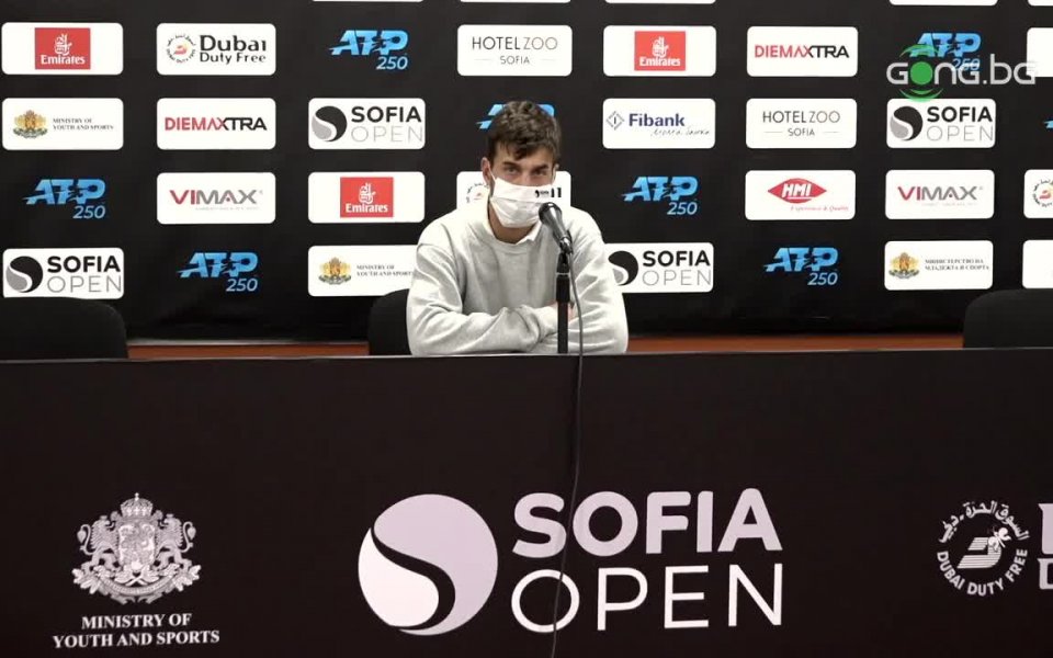 Българският тенисист Адриан Андреев говори преди участието си на турнира