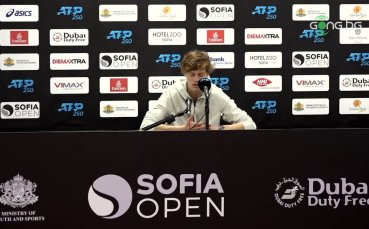 Яник Синер който отстрани Мартон Фучович на турнира Sofia Open
