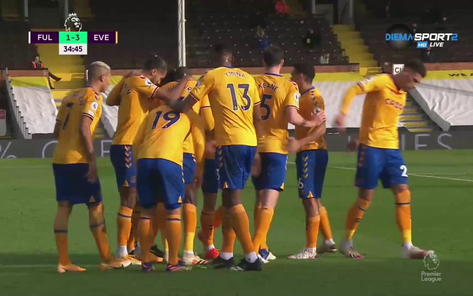 Първи гол за Абдулай Дюкуре за Евертън и тимът му