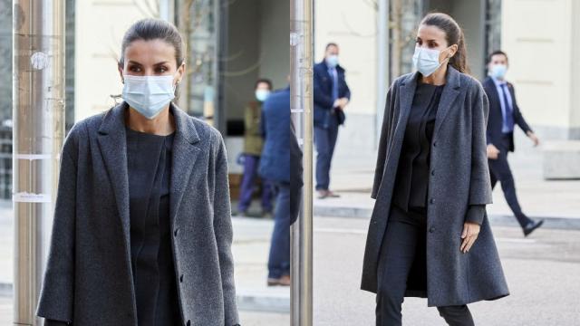 Зимата влезе в гардероба на Летисия, кралицата е стилна и в студените дни (ГАЛЕРИЯ)