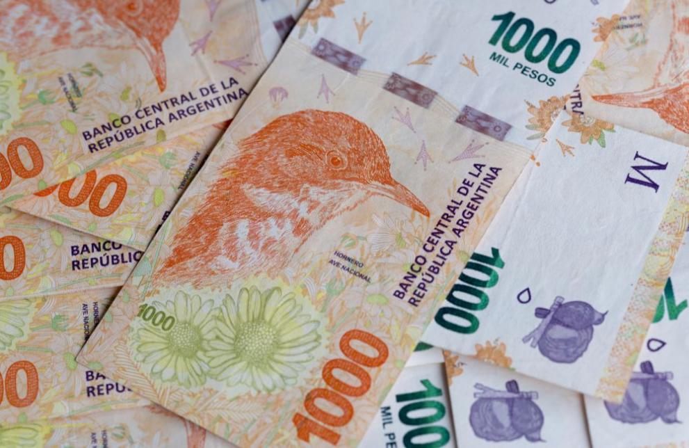 В момента върху банкнотата от 1000 песос е изобразена характерната за Аржентина птица "пещарка"