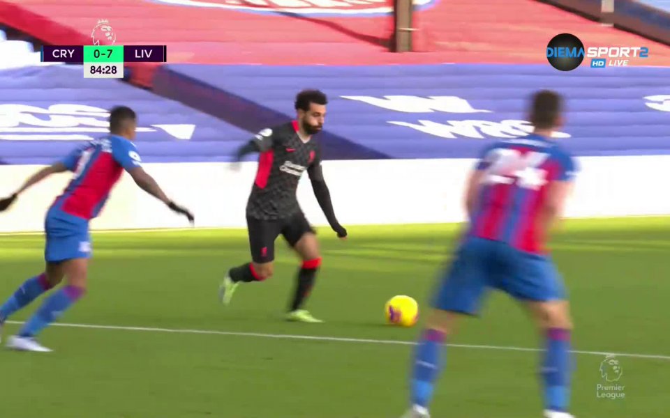 След 84 минути игра Мо Салах вкара втория си гол