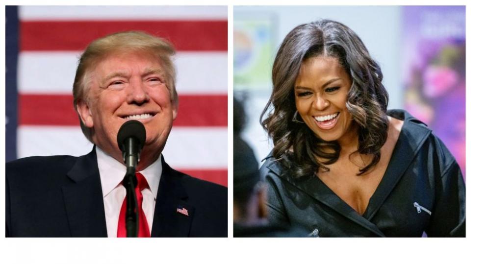 Доналд Тръмп и половинката на предшественика му Мишел Обама са най-харесваните мъж и шена в САЩ за 2020 г.