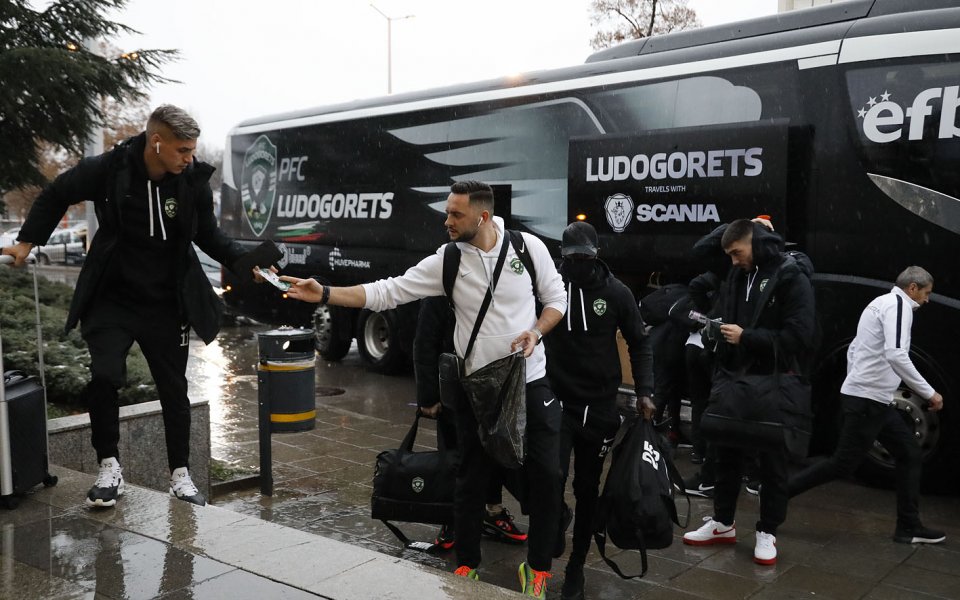 Отборът на Лудогорец пристигна на Летище София, откъдето ще лети