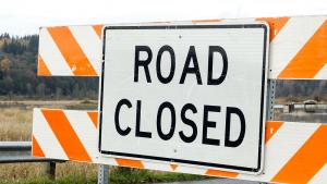 Пътят Велико Търново Русе в района на местността  Дервент е затворен временно