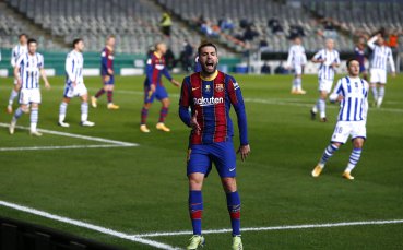 Реал Сосиедад и Барселона играят при резултат 0 1 в полуфинала си