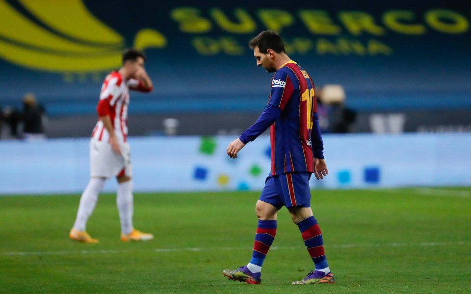 Изгонването на Меси във финала за Суперкупата на Испания срещу