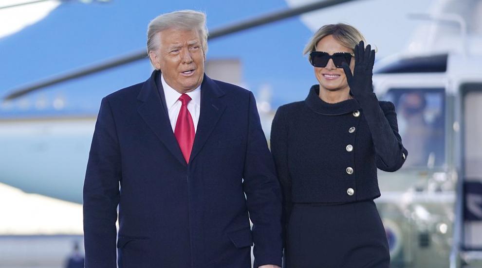 Мелания Тръмп каза чао на Белия дом изискано и в черно (ГАЛЕРИЯ)