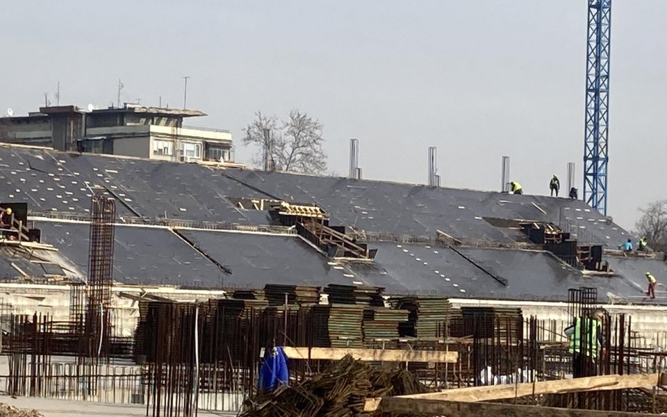 Реконструирането на пловдивски стадион "Христо Ботев" тече във възходяща линия