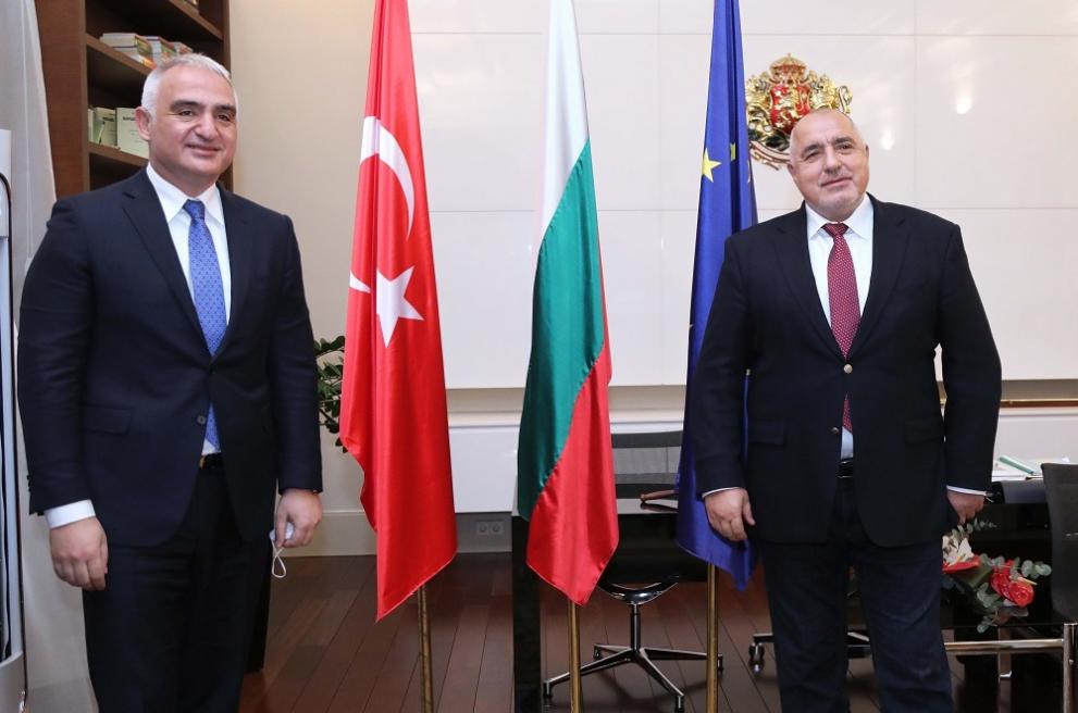 Bulgarian Prime Minister Boyko Borissov met with Turkish Minister of Culture and Tourism Mehmet Ersoy