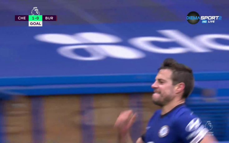 Челси - Бърнли 1:0 /първо полувреме/