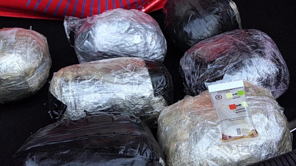 Officers from the US Drug Enforcement Agency (DEA) also took part