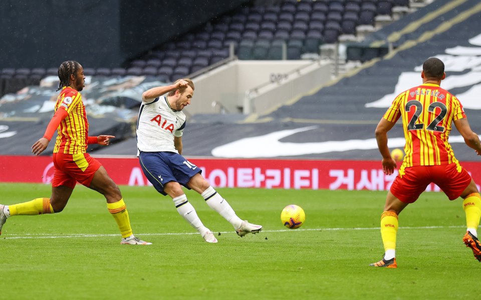 Отборите на Тотнъм и Уест Бромич Албиън играят при резултат