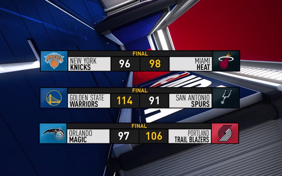 Вижте по-интересните моменти от мачовете в НБА тази нощ. function