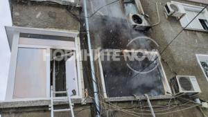 пожар блок Пловдив