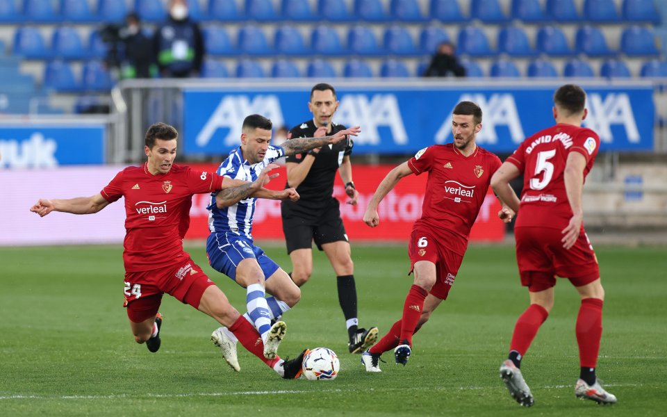 Осасуна победи с минималното 1:0 като гост Алавес в мач