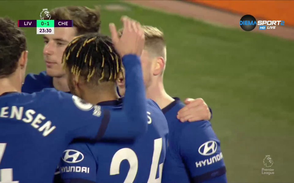 Ливърпул и Челси се оттеглиха при 0:1 в изтеглен мач