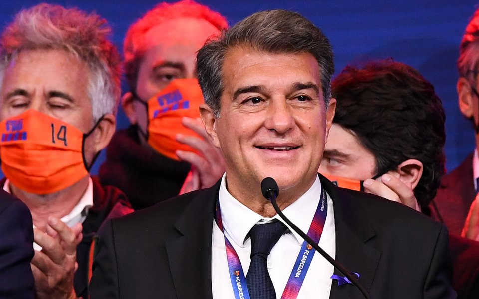 Жоан Лапорта спечели изборите за президент на Барселона и още