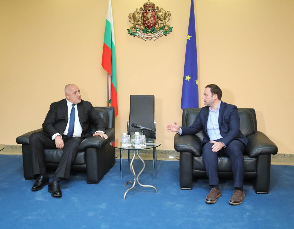 Boyko Borissov met North Macedonian Minister of Foreign Affairs, Bujar Osmani