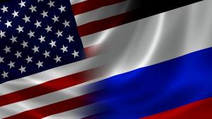 САЩ Русия знаме флаг