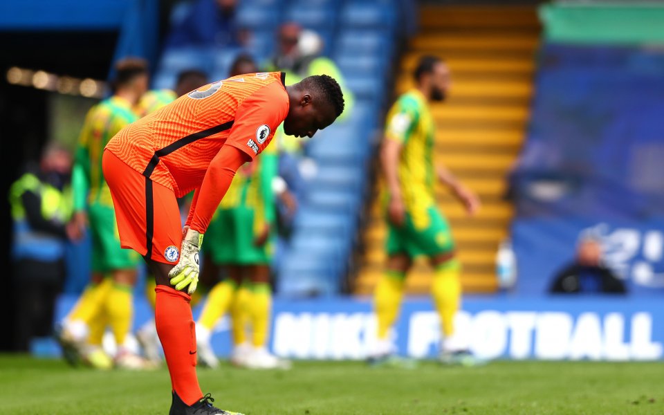 Челси и Уест Бромич Албиън играят при резултат