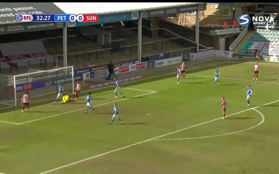 Питърбъро - Съндърланд 1:1 /репортаж/