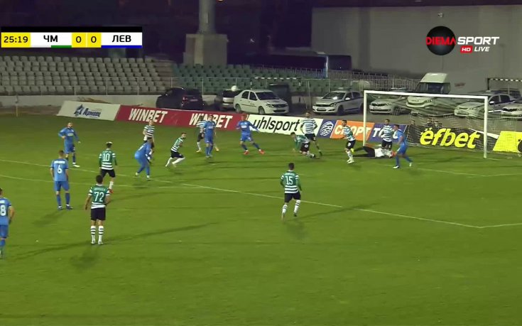 Черно море - Левски 0:0 /първо полувреме/