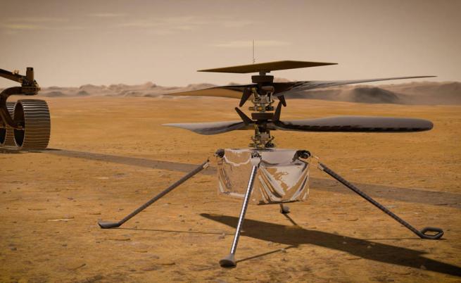 Историческо: Хеликоптер извърши първи полет на Марс