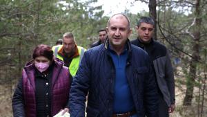 Румен Радев залесяване