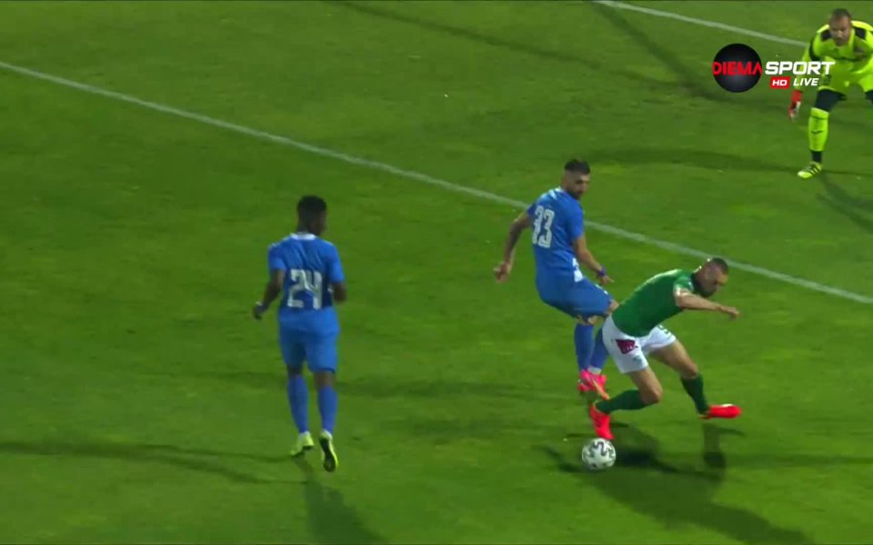 В 40-ата минута Иван Минчев изведе Берое напред в резултата.