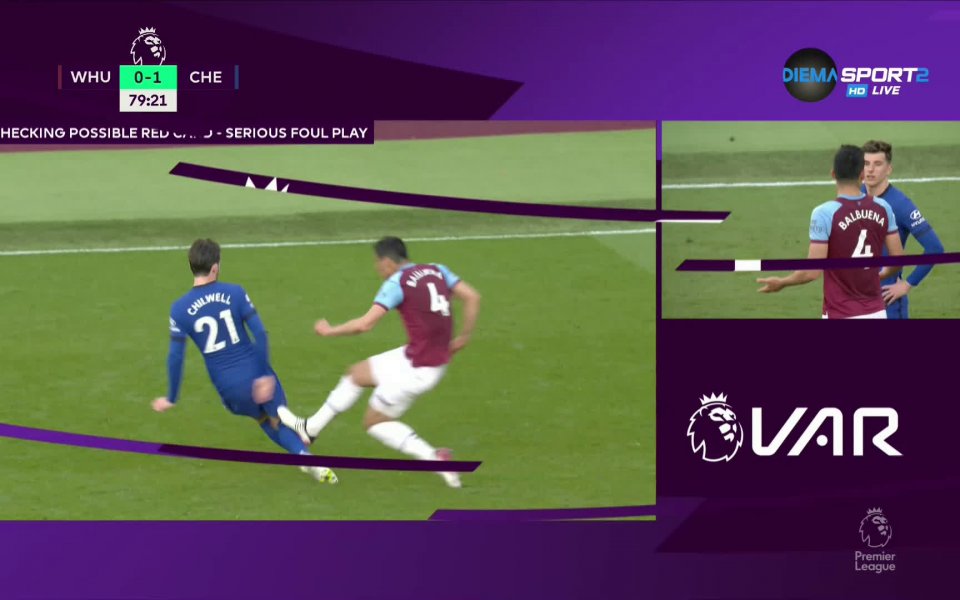 Десетина минути преди края Фабиан Балбуена получи директен червен картон.