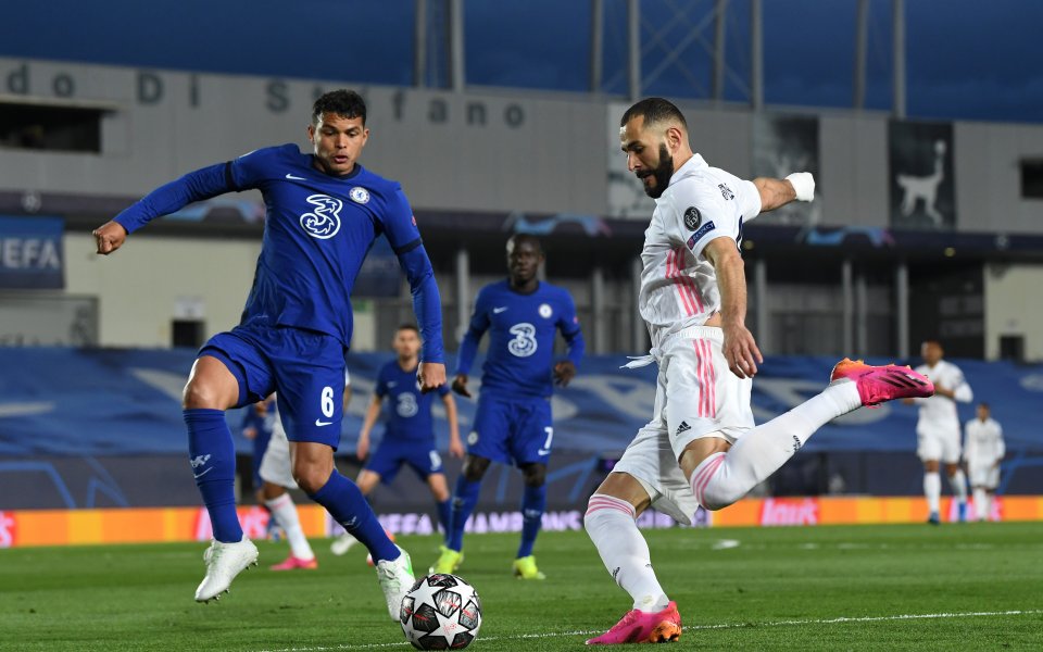 Реал Мадрид и Челси играят при 0:1 в първи ½-финален