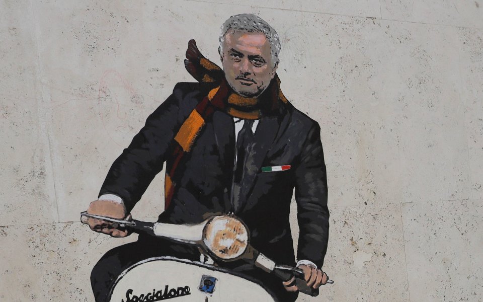 Жозе Моуриньо вече остави своята следа в Рим, въпреки че