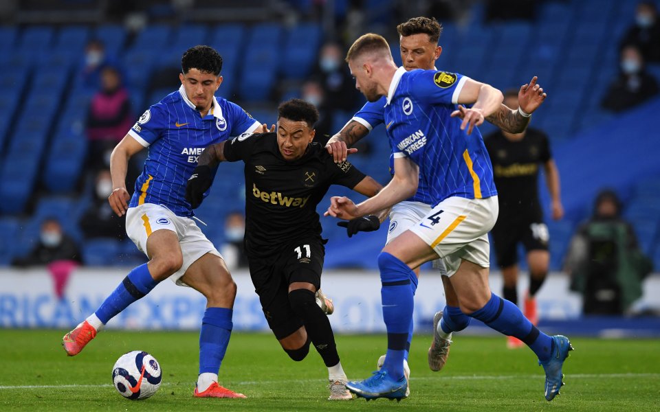 Отборите на Брайтън и Уест Хем Юнайтед не успяха да