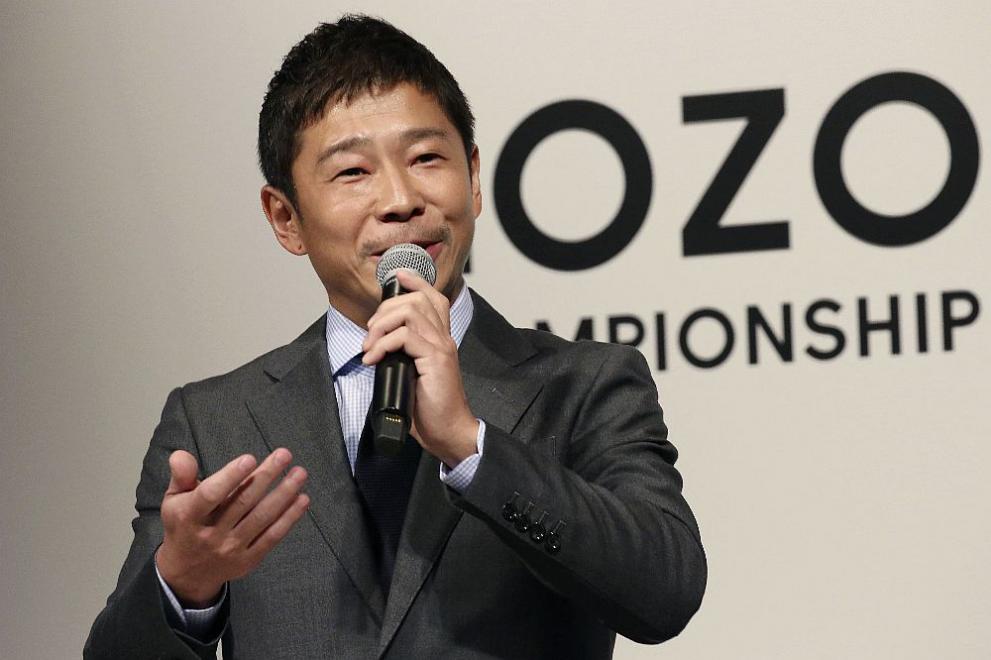 Японският предприемач и милиардер Юсаку Маедзава