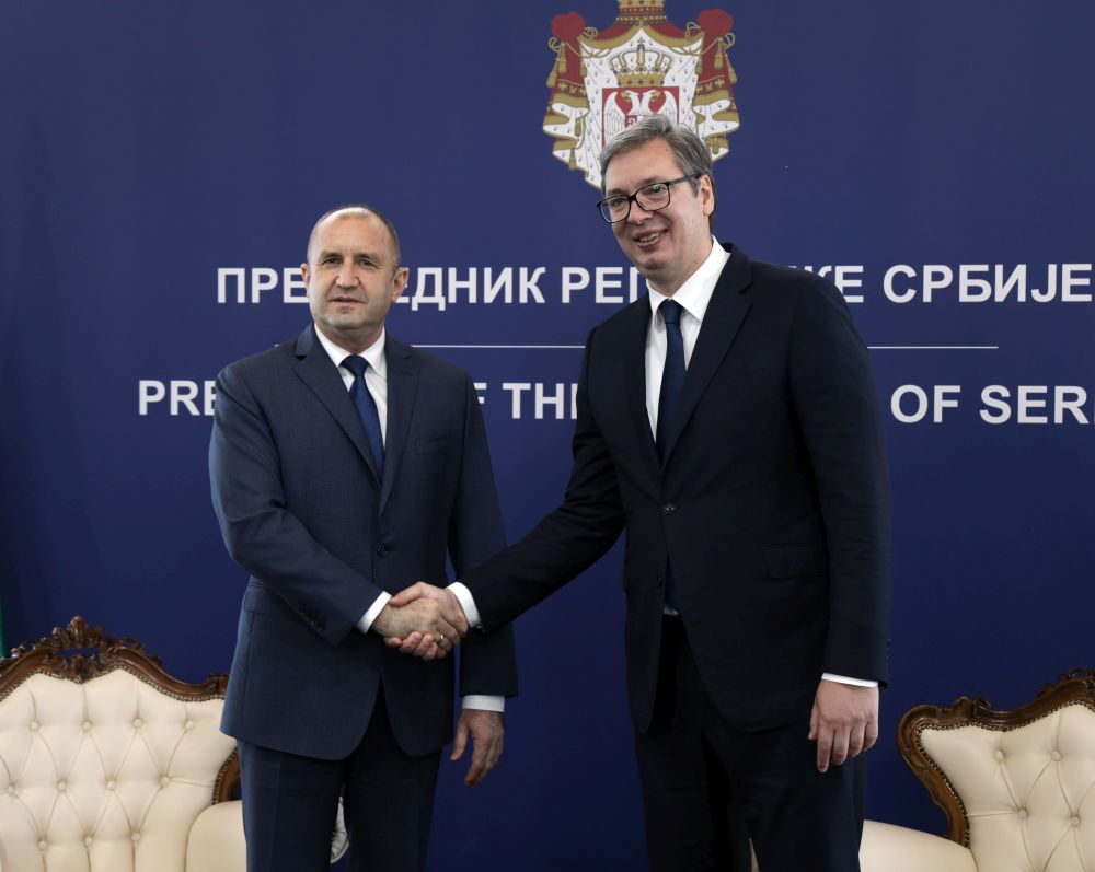 Румен Радев и Александър Вучич