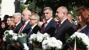 Стефан Янев Румен Радев Николай Денков Велислав Минеков