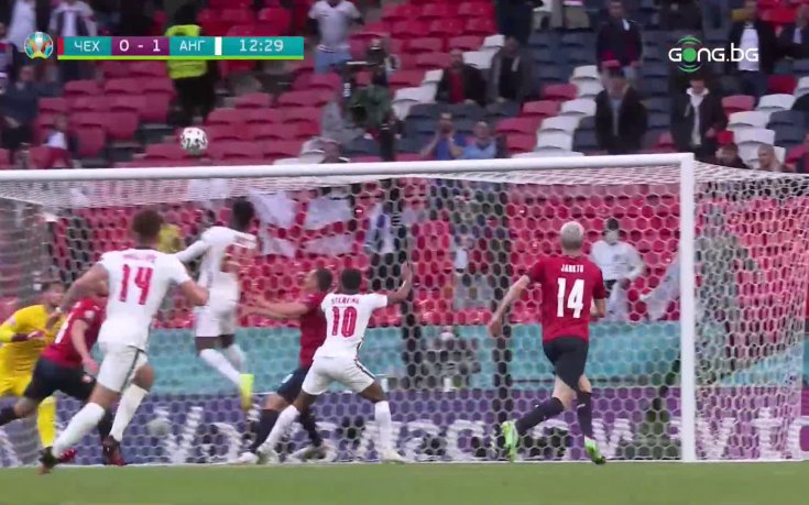 Чехия - Англия 0:1 /първо полувреме/