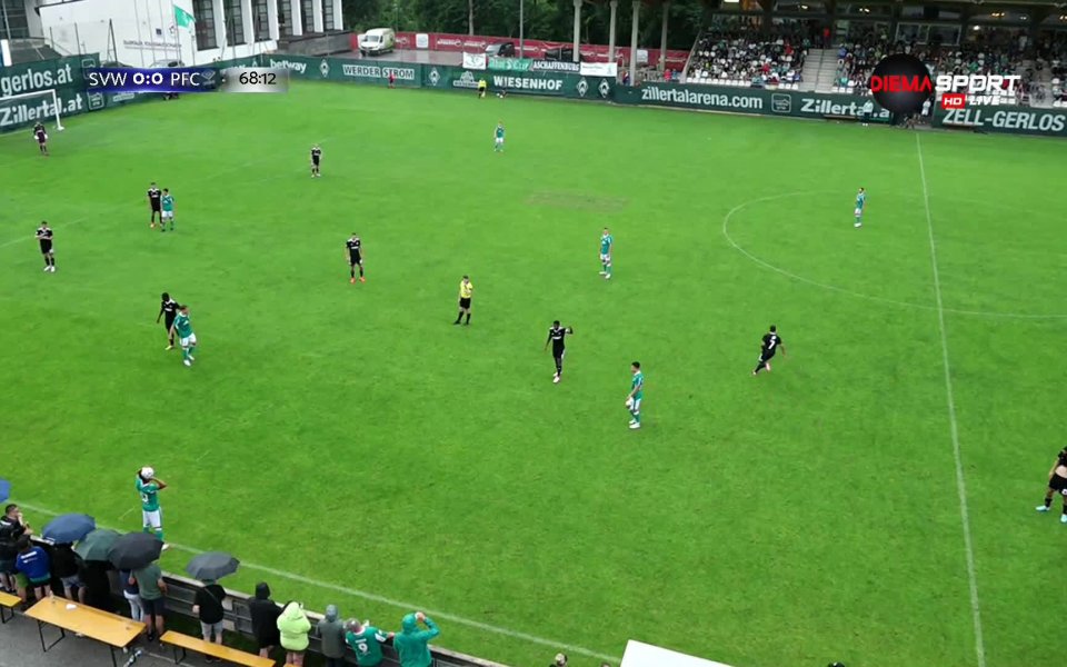 В 68-ата минута на контролната среща между ЦСКА и Вердер