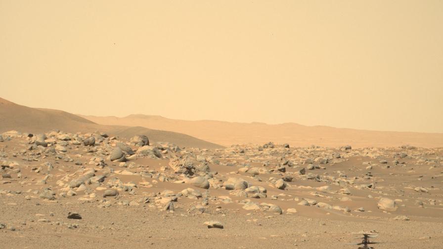 Марсианският хеликоптер направи най-трудния си полет