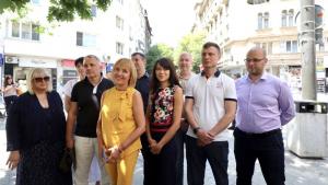 брифинг Мая Манолова Николай Хаджигенов Изправи се мутри вън
