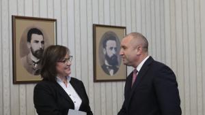 консултации Румен Радев БСП Корнелия Нинова