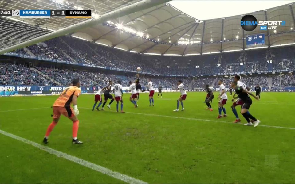 Хамбургер - Динамо Дрезден 1:1 /репортаж/