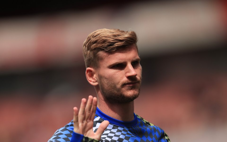 Нападателят Тимо Вернер не дава вид, че се готви за