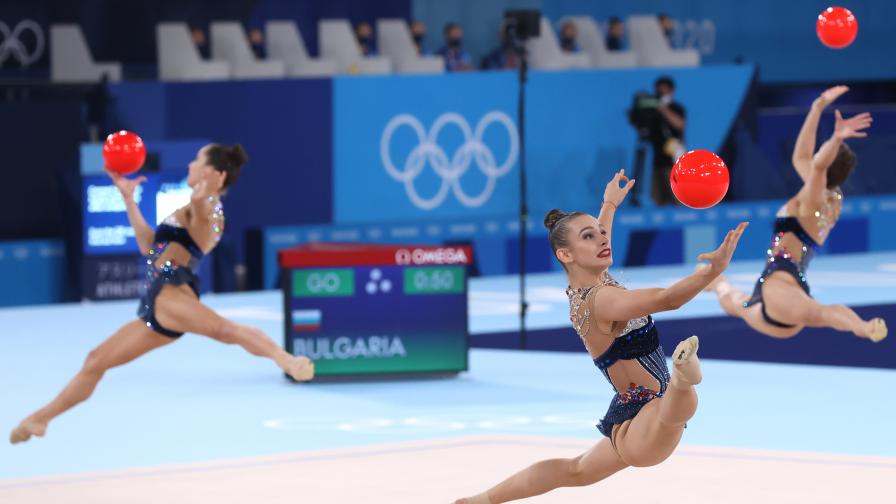 Българският ансамбъл по художествена гимнастика спечели квалификацията за финала на многобоя на Олимпиадата