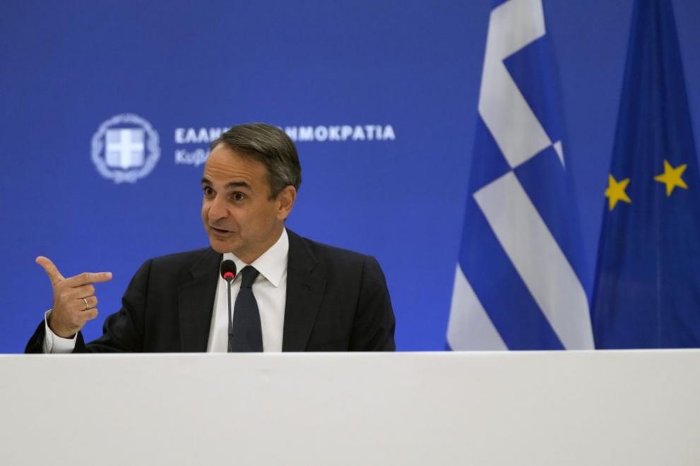 Бившият гръцки министър-председател Кириакос Мицотакис, водещ участник в изборите на